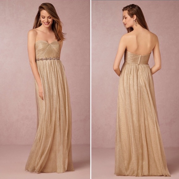 Jenny Yoo Dresses & Skirts - Jenny Yoo Annabelle Gold Bridesmaids Dress 6